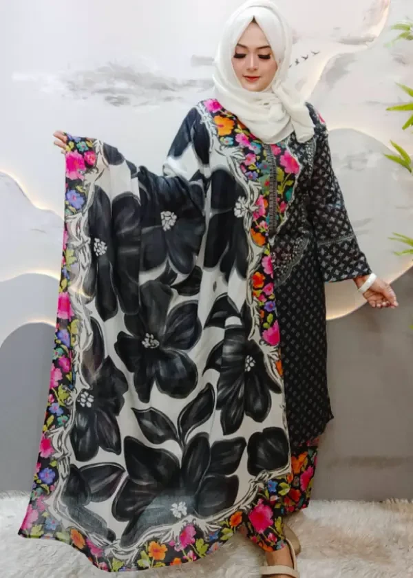 Floral dream lawn (black)
