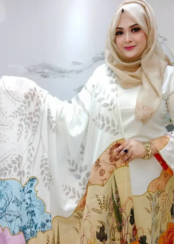 Luxury White Cotton Lawn...