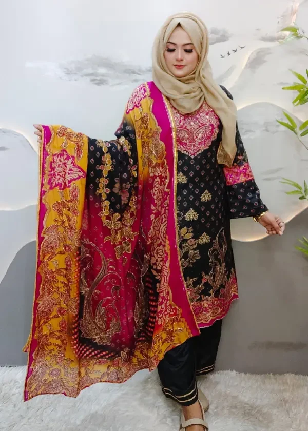 Modal silk rakhi (Black)