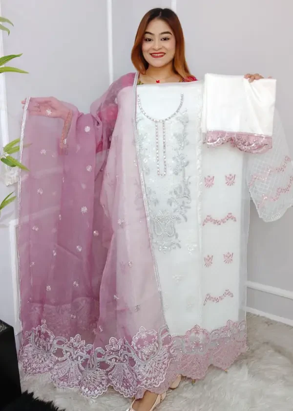 Pakistani inspire organza...