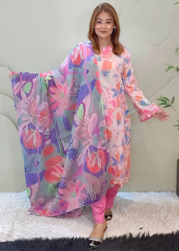 Peach leaf swiss lawn