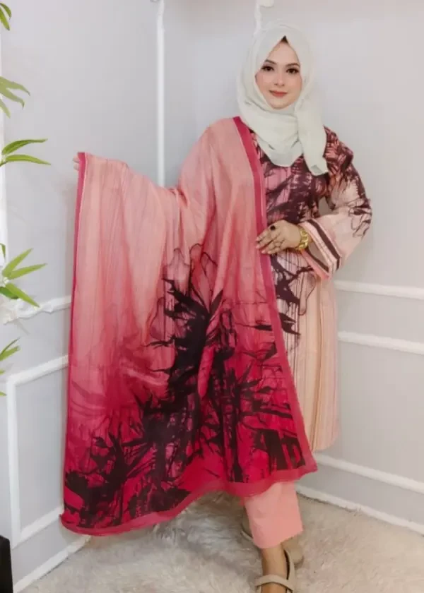 Peach n chocolate brown l...